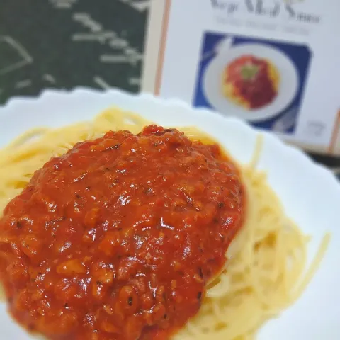 「インスタントヴィーガン　ベジミートソース」を使ってみたSnapdishの料理・レシピ写真:ベジミートソース🍝