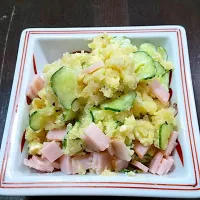 Snapdishの料理写真:じゃがりこDEポテサラ| うさぎさん