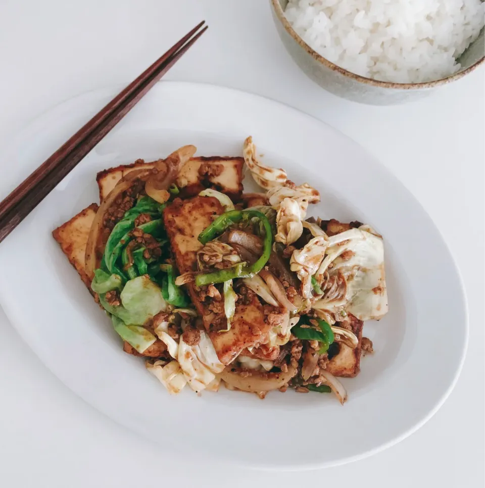 TOFU MEAT入り厚揚げ回鍋肉🤤🍚🥢|leeさん