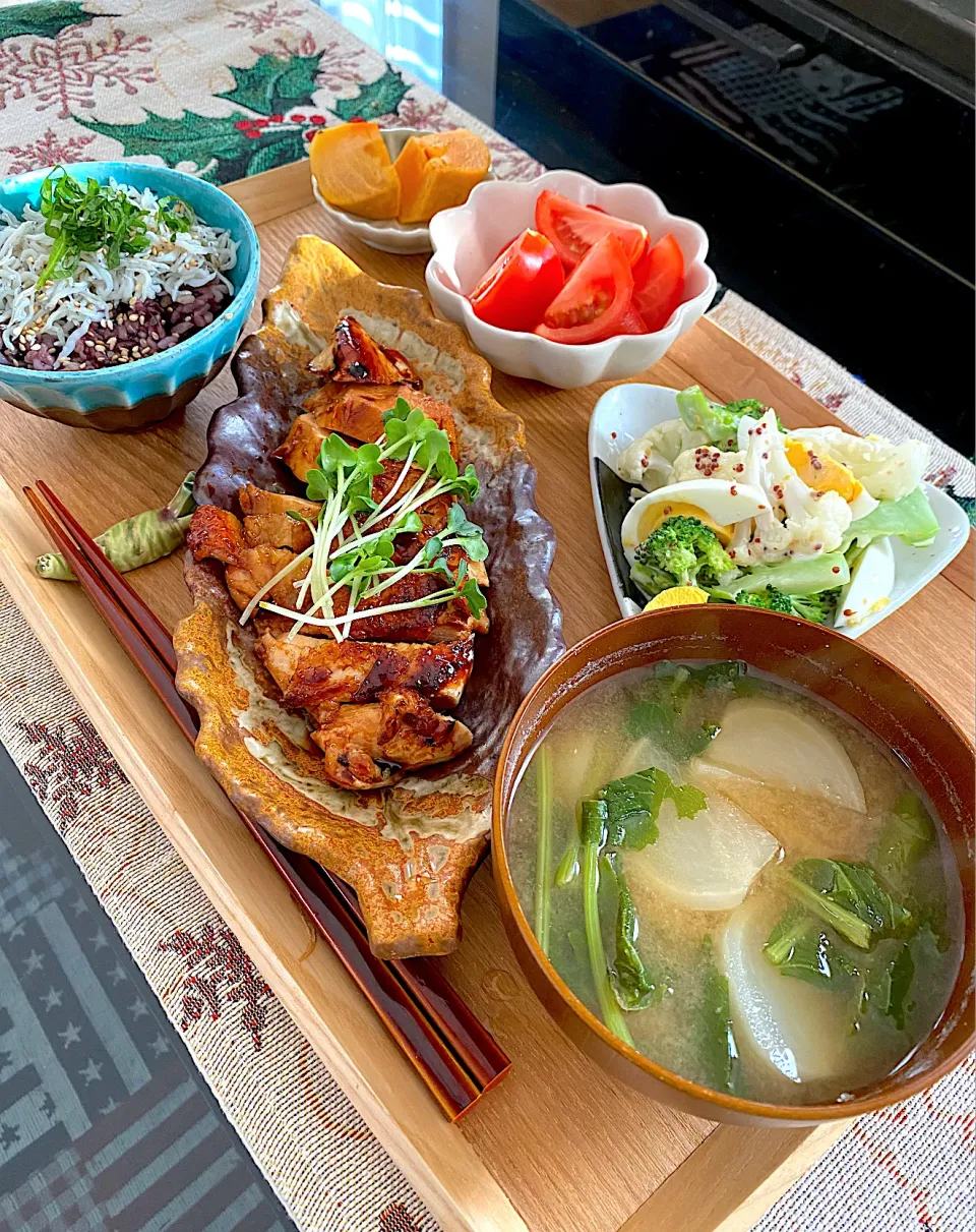 ゆかりさんの料理 テリヤキチキン ワンプレート🐓|ゆかりさん