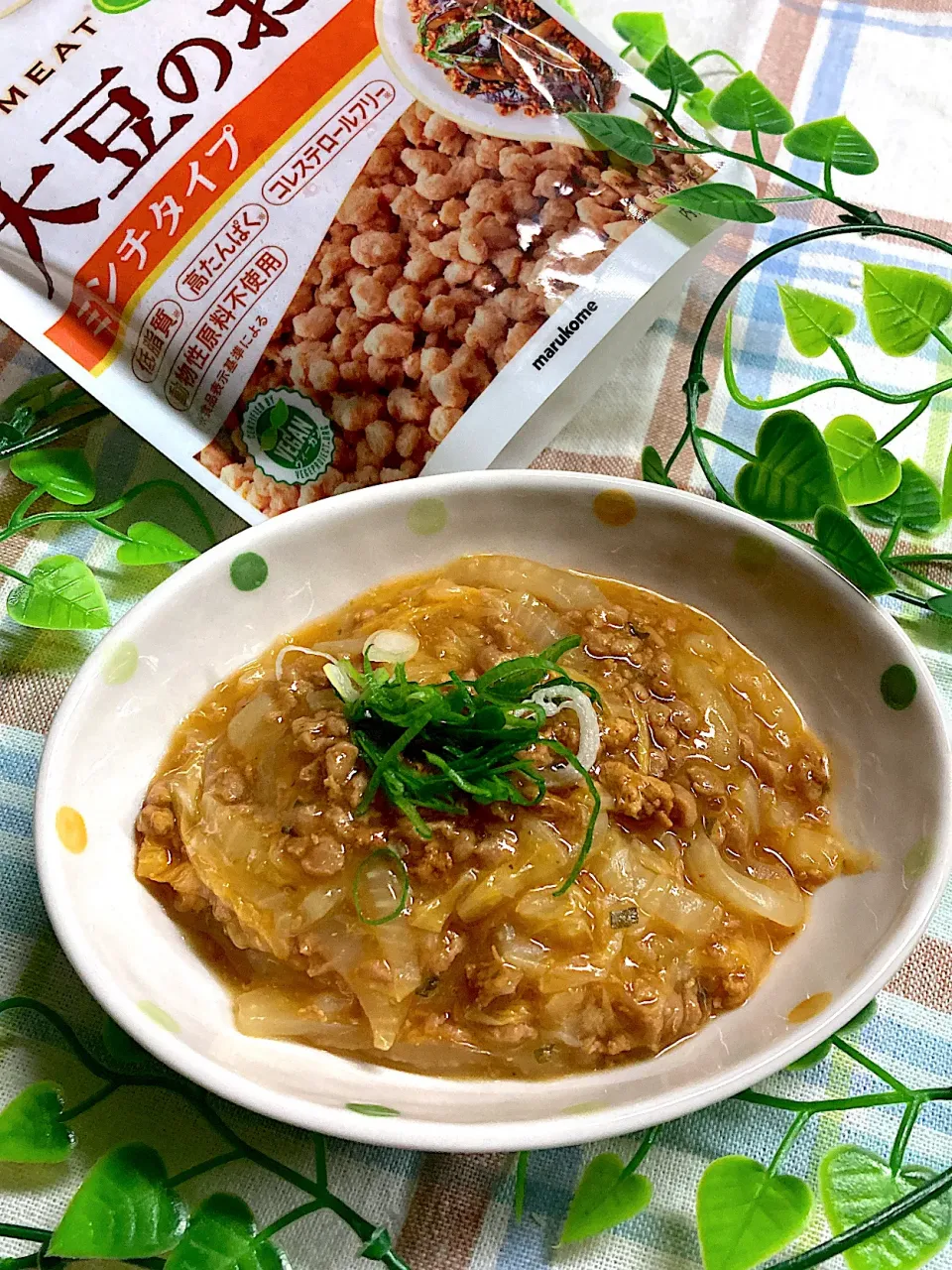 大豆のお肉で麻婆白菜|まめすけ⭐︎さん