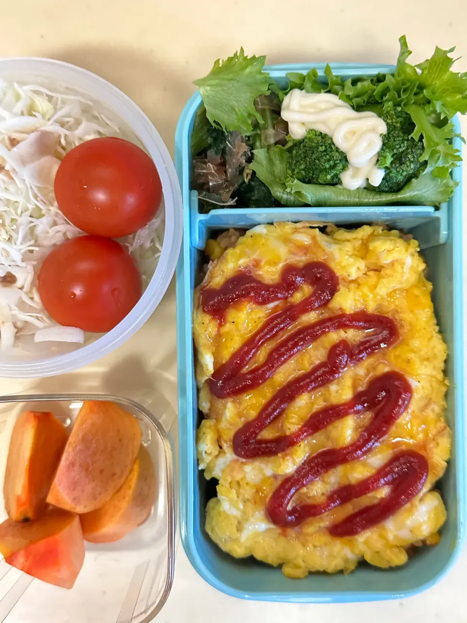 オムライス弁当|かずきゅうさん