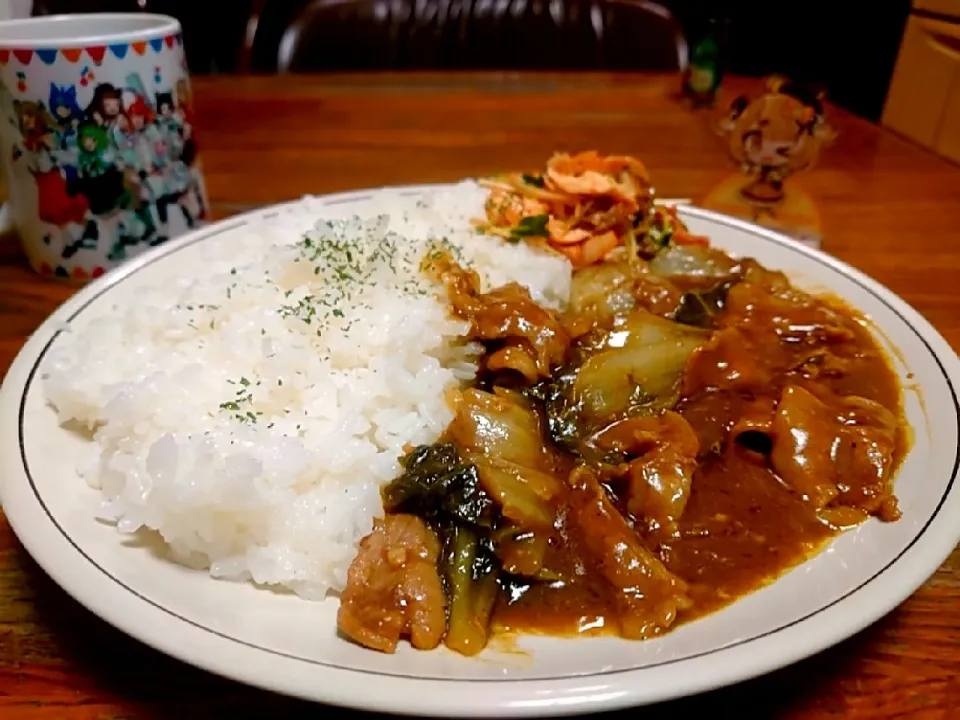 無水カレー作ってみた！  #リュウジのバズレシピ|わんこ餅さん