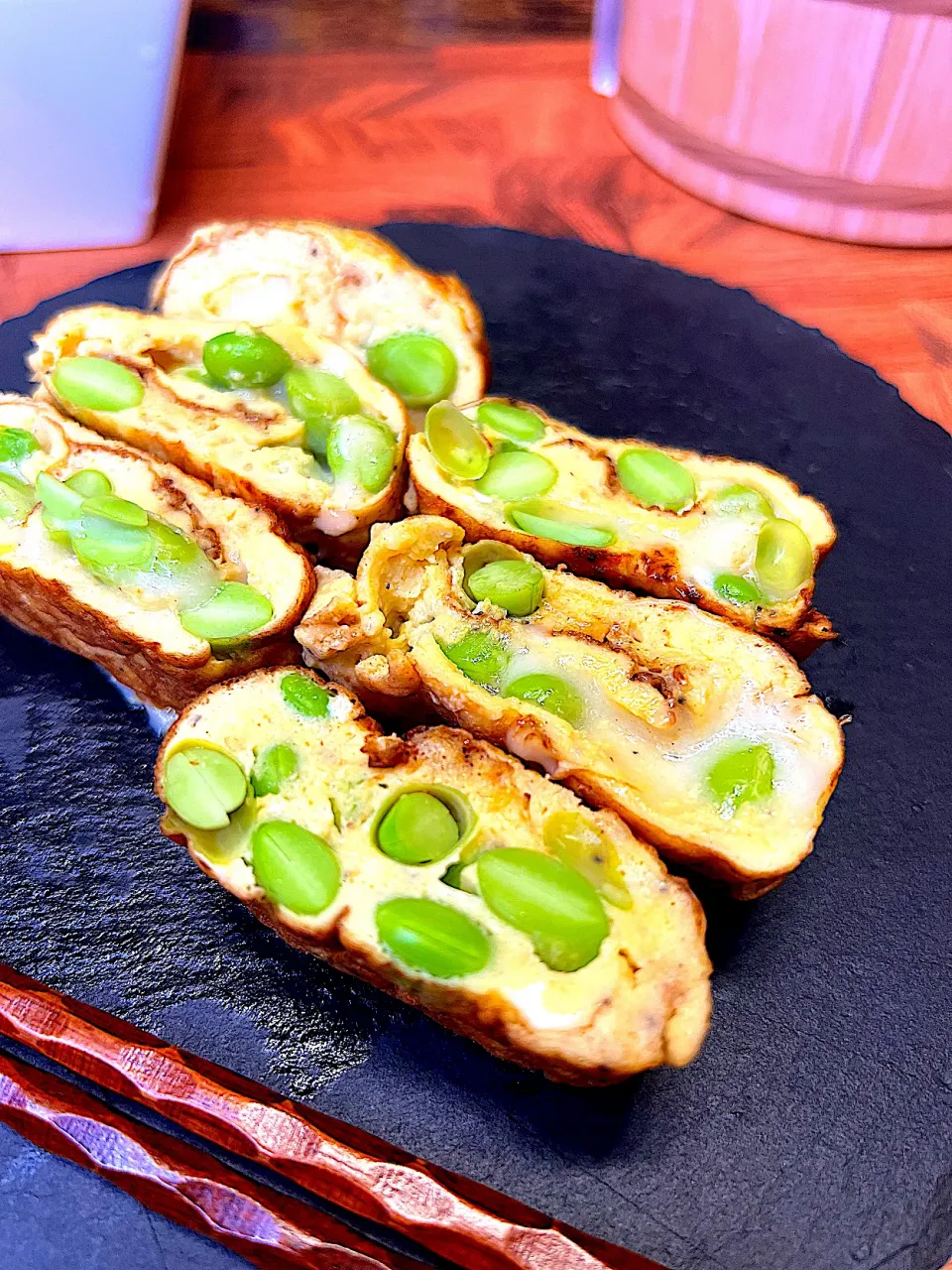 枝豆とチーズの卵焼き|豆の種～1人暮らしのご飯～さん