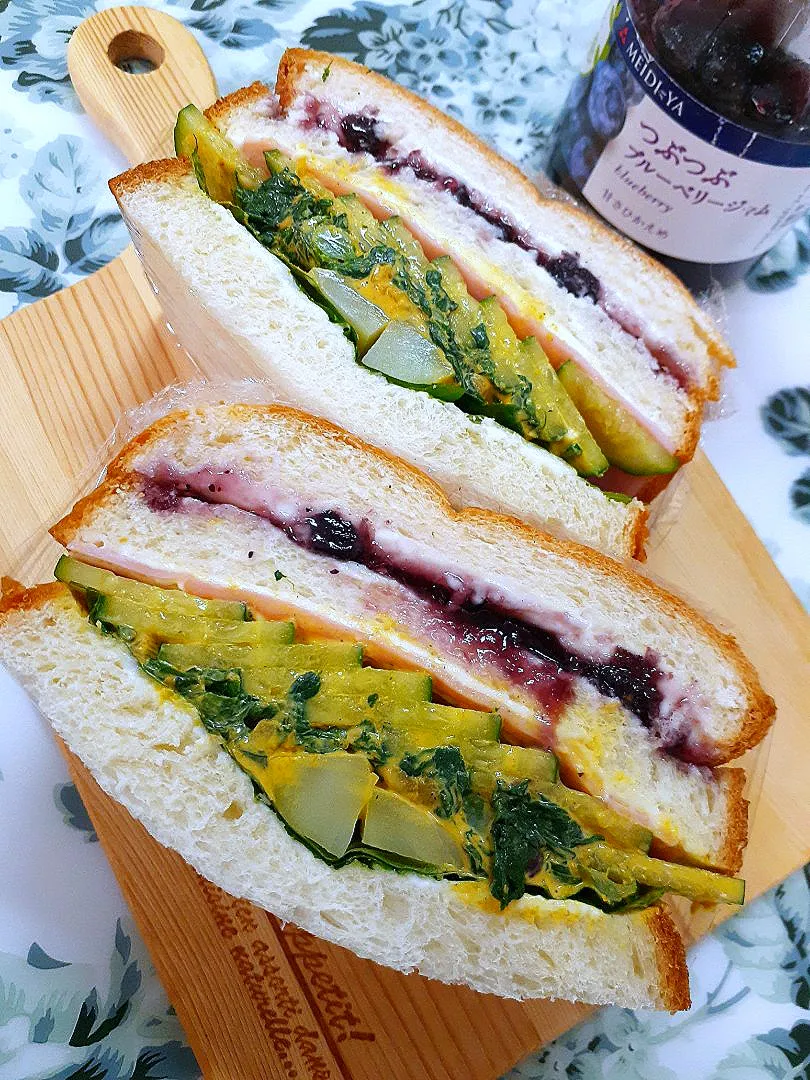 Snapdishの料理写真:🔷和の副菜de有り合わせ🥪サンド🔷
|@きなこさん