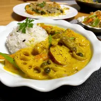 tamaさんの料理 鶏肉ときのこのカレークリーム煮＊ごぼうとさつまいも入り