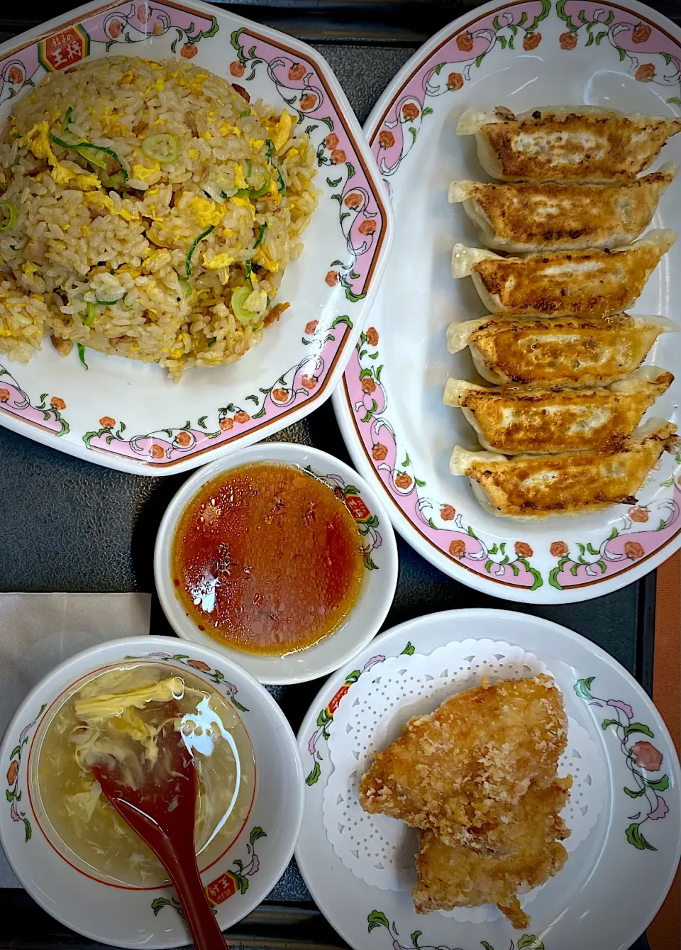 炒飯セット 餃子の王将|すくらんぶるえっぐさん