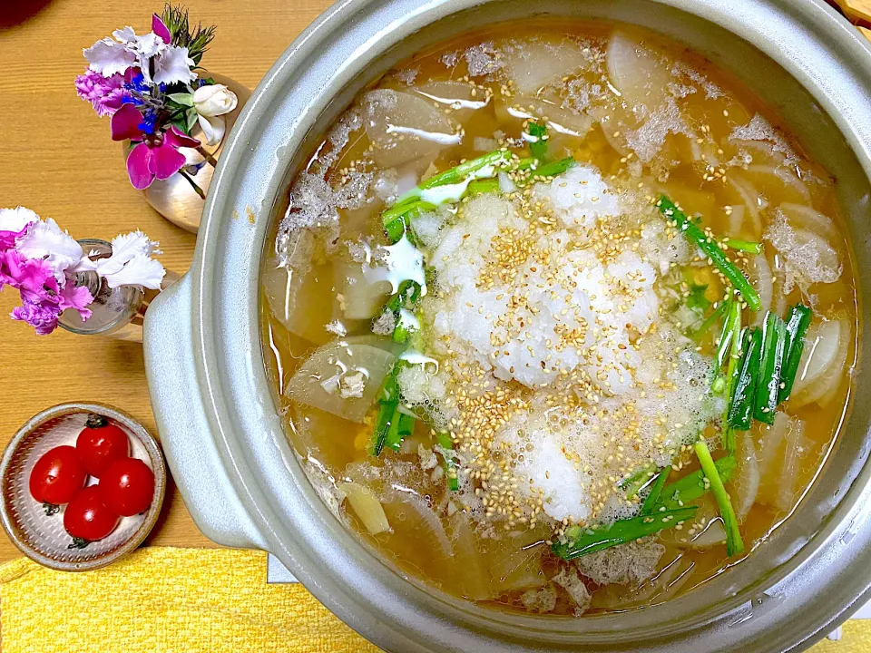 鍋つゆなしで作るみぞれ大根鍋🍲|1614さん