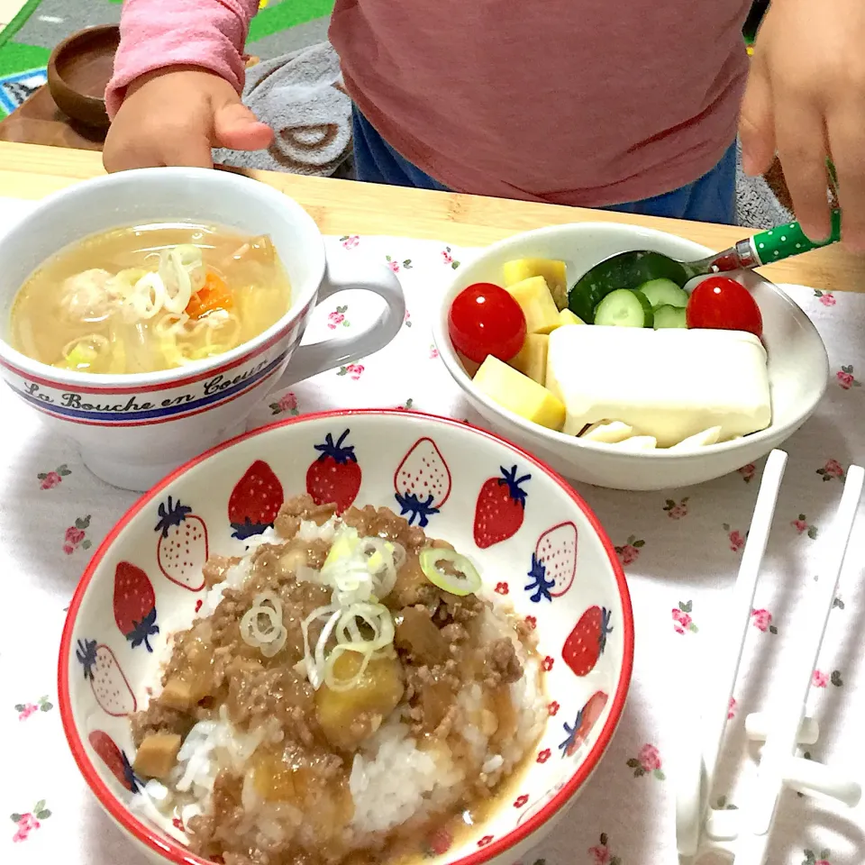 豚そぼろかけご飯|さとう かおりさん