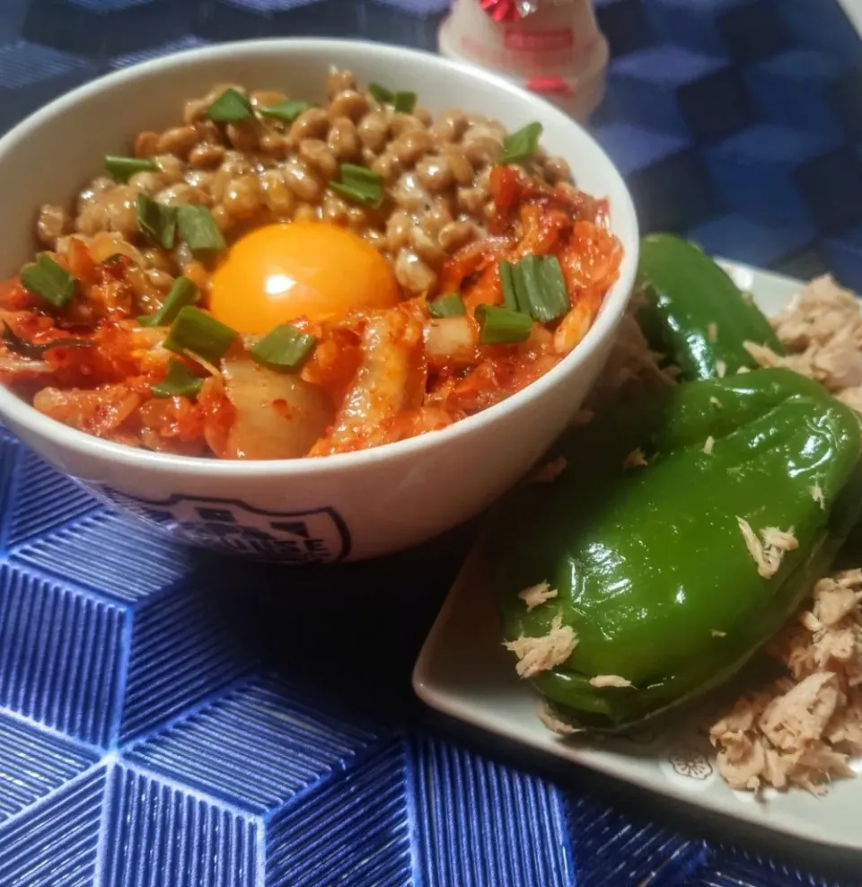 丸ごと無限ピーマン
旨辛納豆ご飯LC|マギーさん