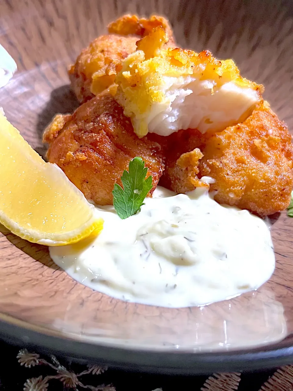 Cajun fried wild caught scallops|chimpmunkeeさん