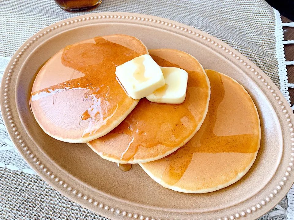 Snapdishの料理写真:バター鬼盛りホットケーキ|ねゆこさん