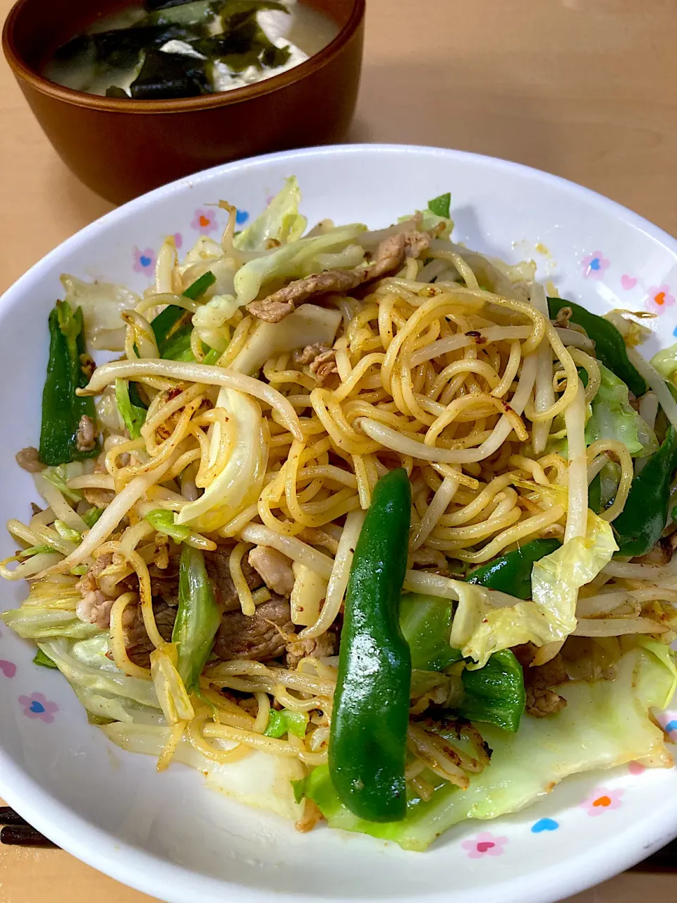 単身赴任中の男飯(焼きそば)|おおもりの星さん