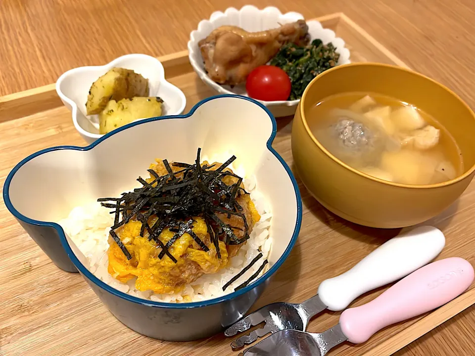 カツ煮丼　むすこごはんよる|かぼちゃんさん