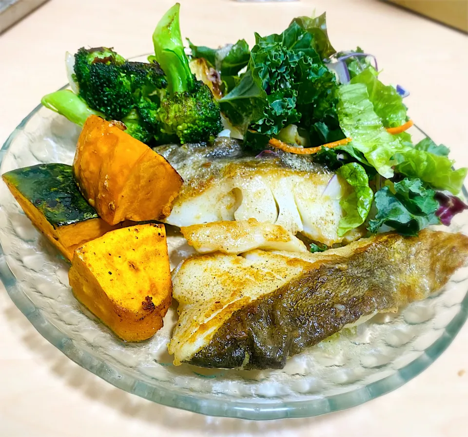 真たらのムニエルと野菜たち|hmさん