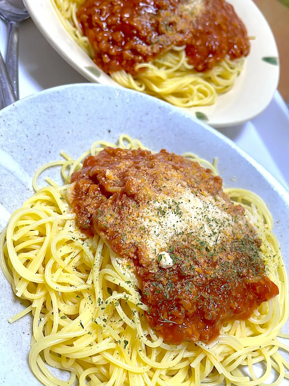 ランチにミートソースパスタ|ykcさん