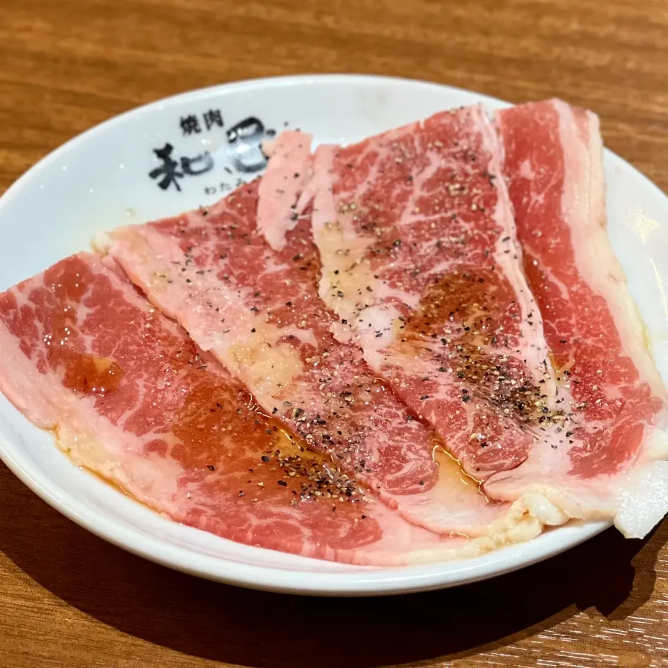 Snapdishの料理写真:焼肉の和民　国分寺南口店　炙りカルビ（塩）|ddr3rdmixさん