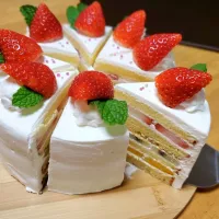 Snapdishの料理写真:娘の誕生日ケーキ