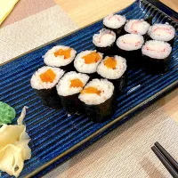 Shrim and salmon sushi bites 🥰🍣|Imre Kamillaさん