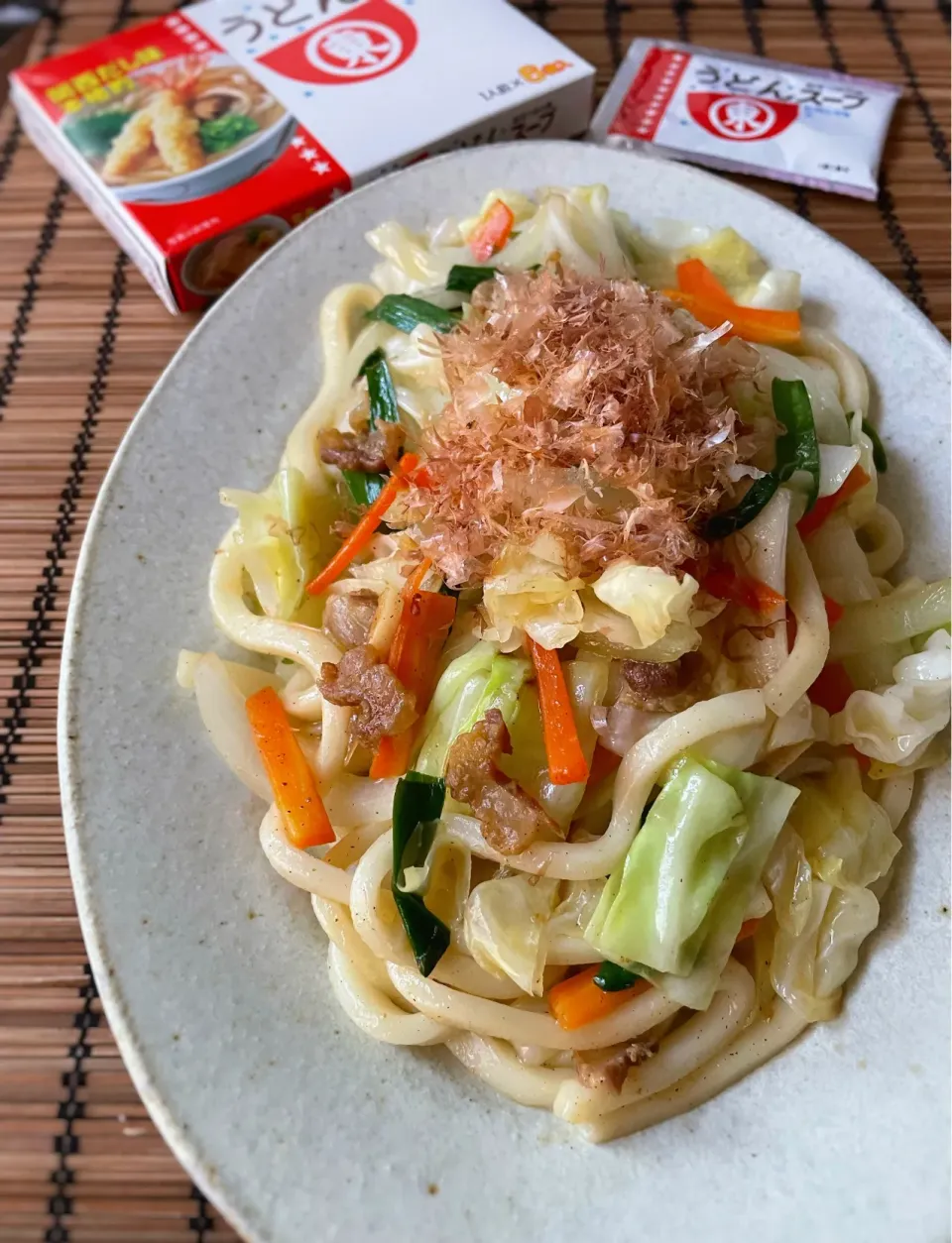 かす入り焼きうどん|アッチさん