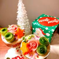 クリスマスベジタブルパフェ★生クリーム不使用