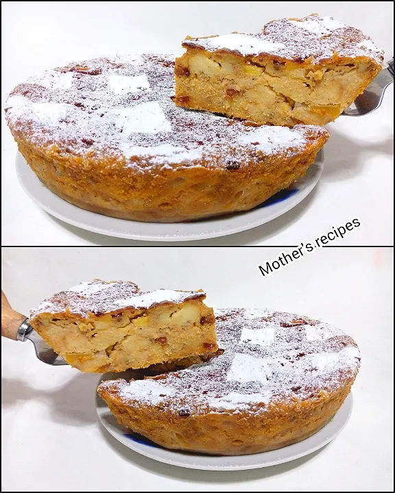 Snapdishの料理写真:pudding recipe so good with leftover bread or brioche|وصفة واستفادة mother's recipesさん