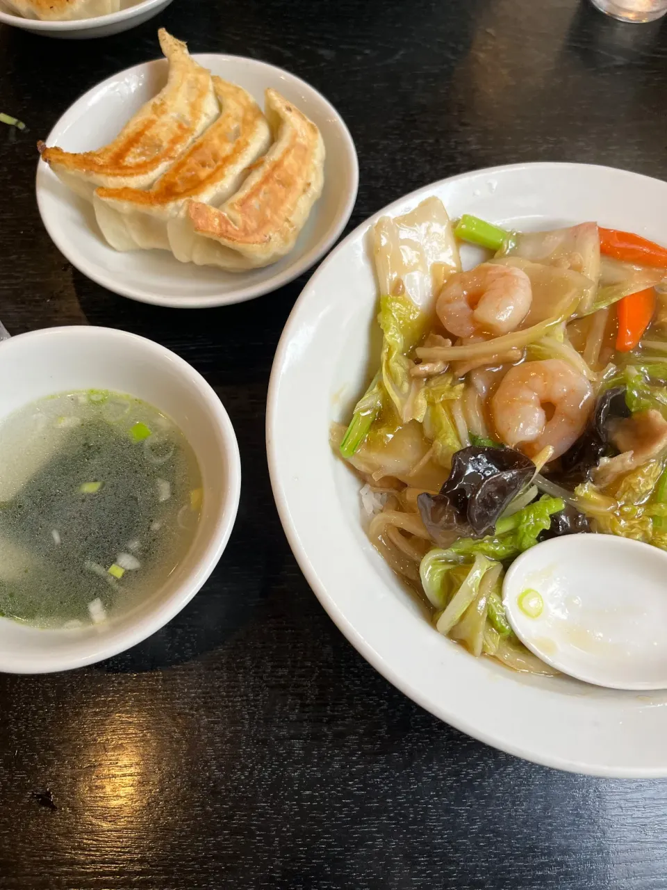 中華丼と餃子|みぃさん