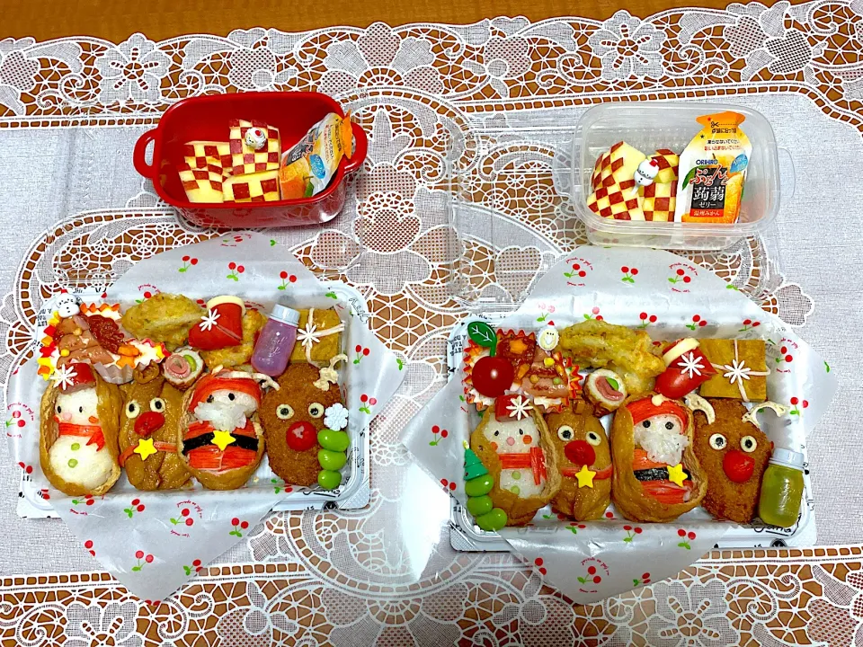 Snapdishの料理写真:2022.12.12はお友達の分と２人分のクリスマス弁当🎄|makoさん