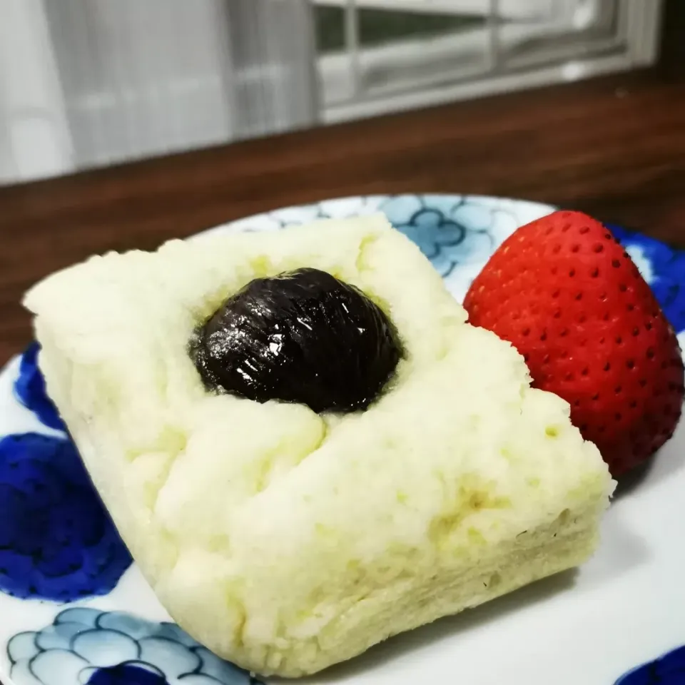 ヘルシー豆腐の渋皮煮🌰蒸しパン👌グ〜です😺ゃあ😀|ペンギンさん