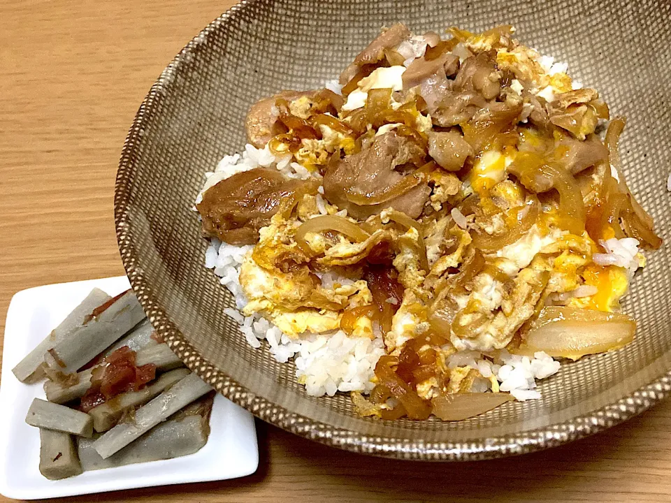 親子丼と、ごぼうの梅和え|アラサーOL腸活中！！さん