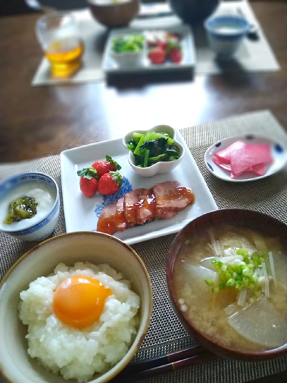 朝ごはん☔！|まめころさん