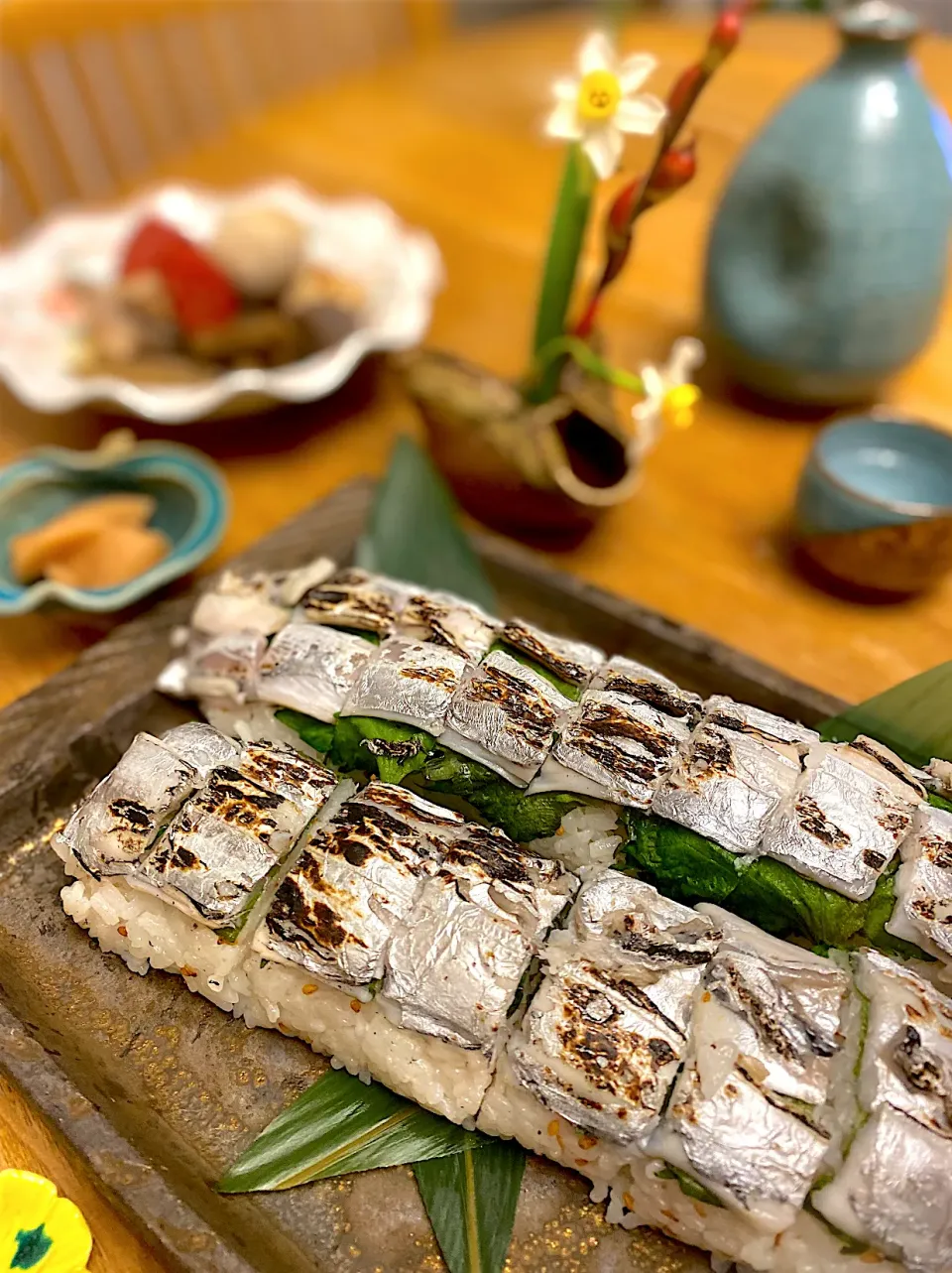 イチロッタさんの料理 太刀魚の炙り棒寿司✨✨✨薬味寿司で作ってみたよ。オススメだよ〜😋|shakuyaku33443344さん