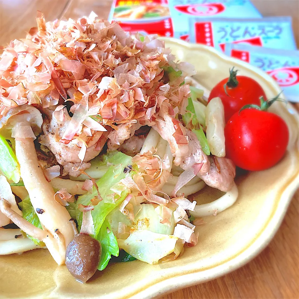 うどんスープde焼きうどん|みずほさん