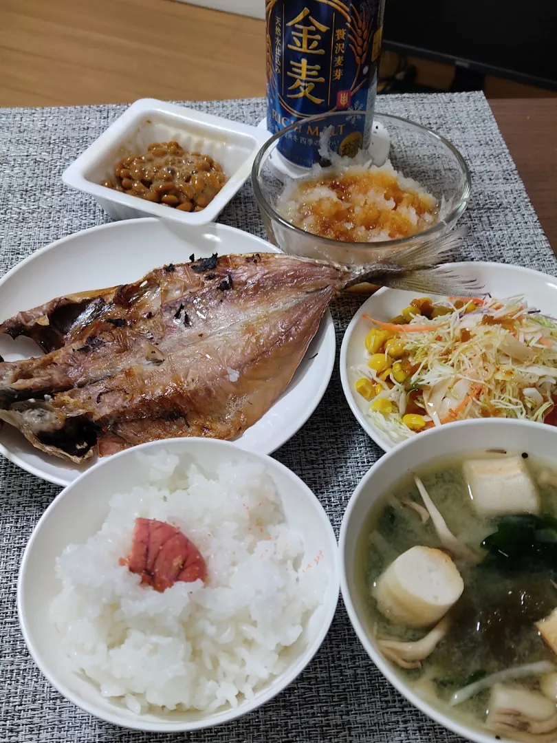 肉厚なアジの干物の食べ応え|Rピージャーさん