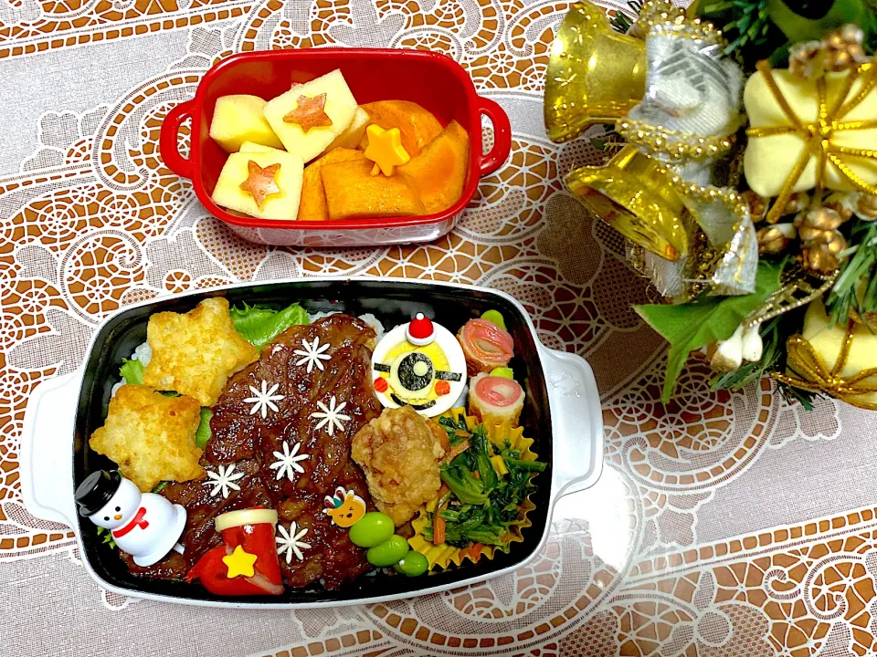 2022.12.14はミニオンの焼肉弁当🎄|makoさん