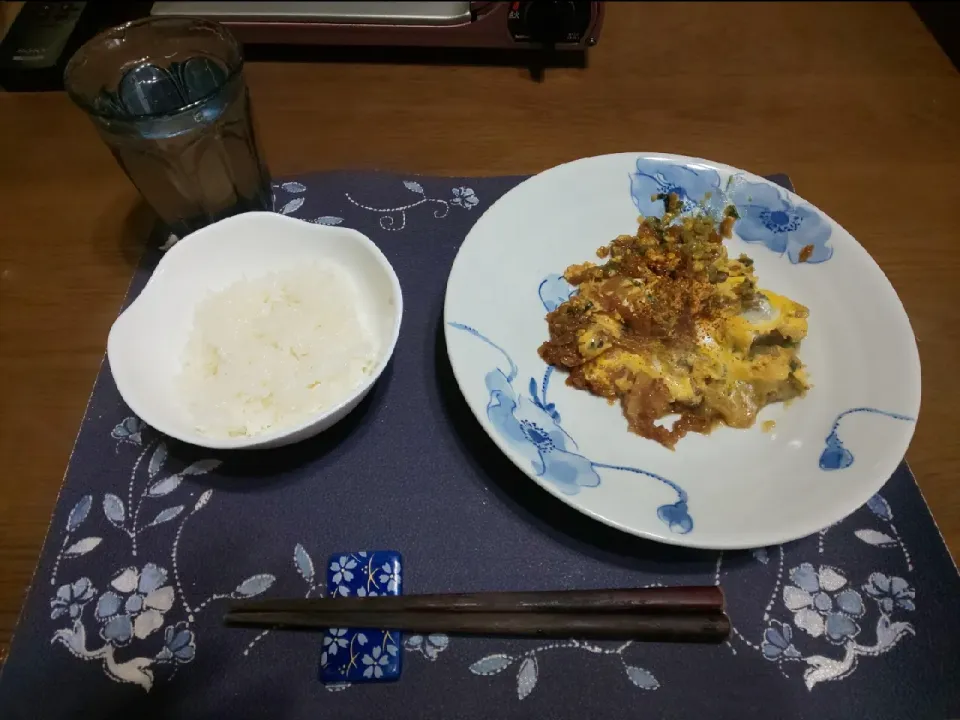 卵とじ(朝ご飯)|enarinさん