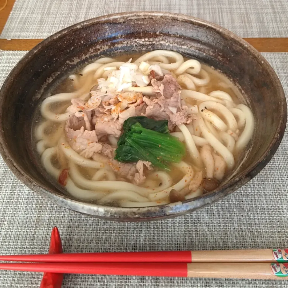 うどんスープで肉うどん|Reikoさん