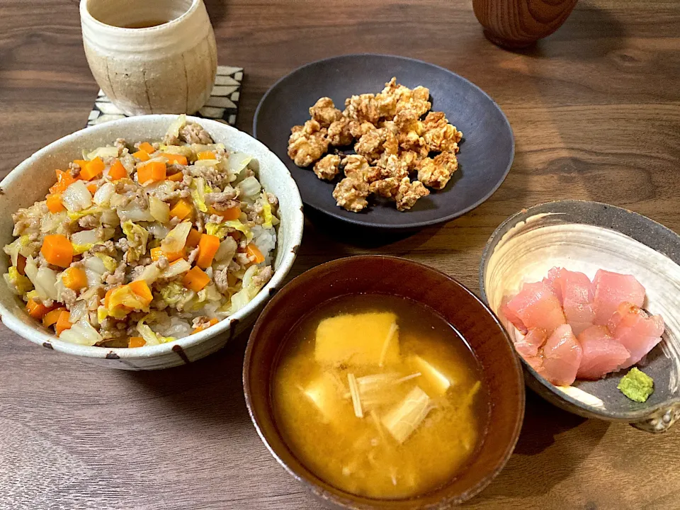 丼、軟骨唐揚げ、マグロ|satakeさん