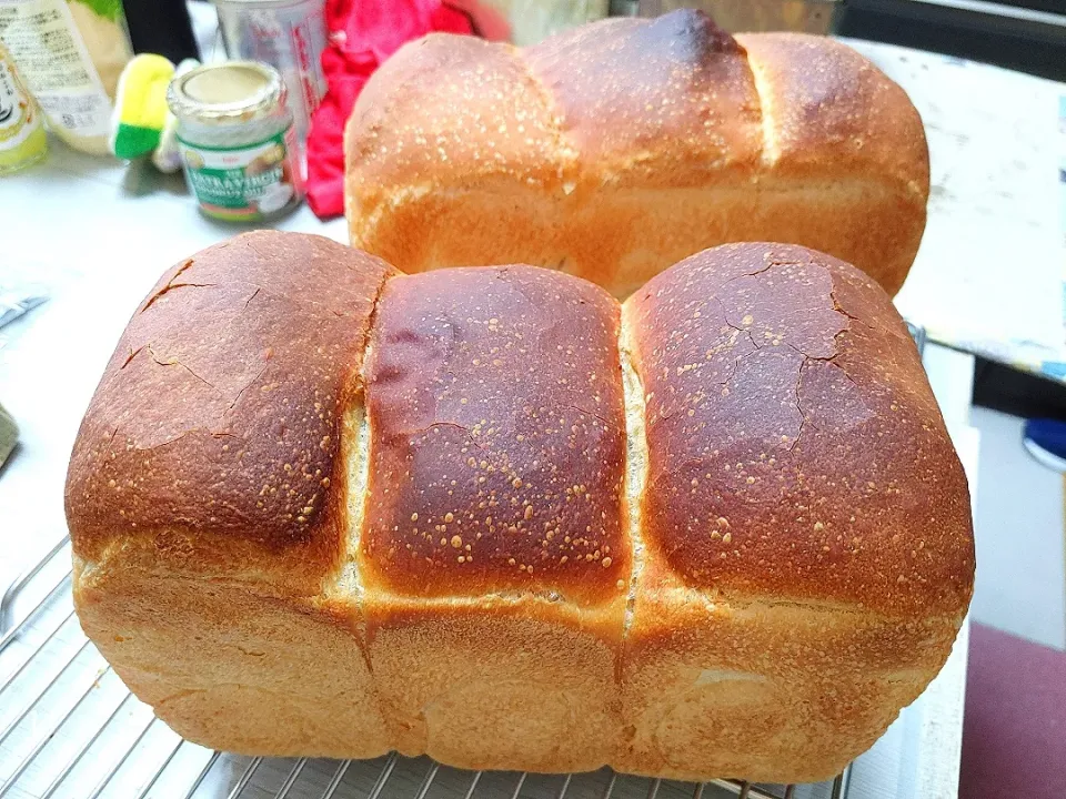 Snapdishの料理写真:もちふわ山食パン|NATSUさん