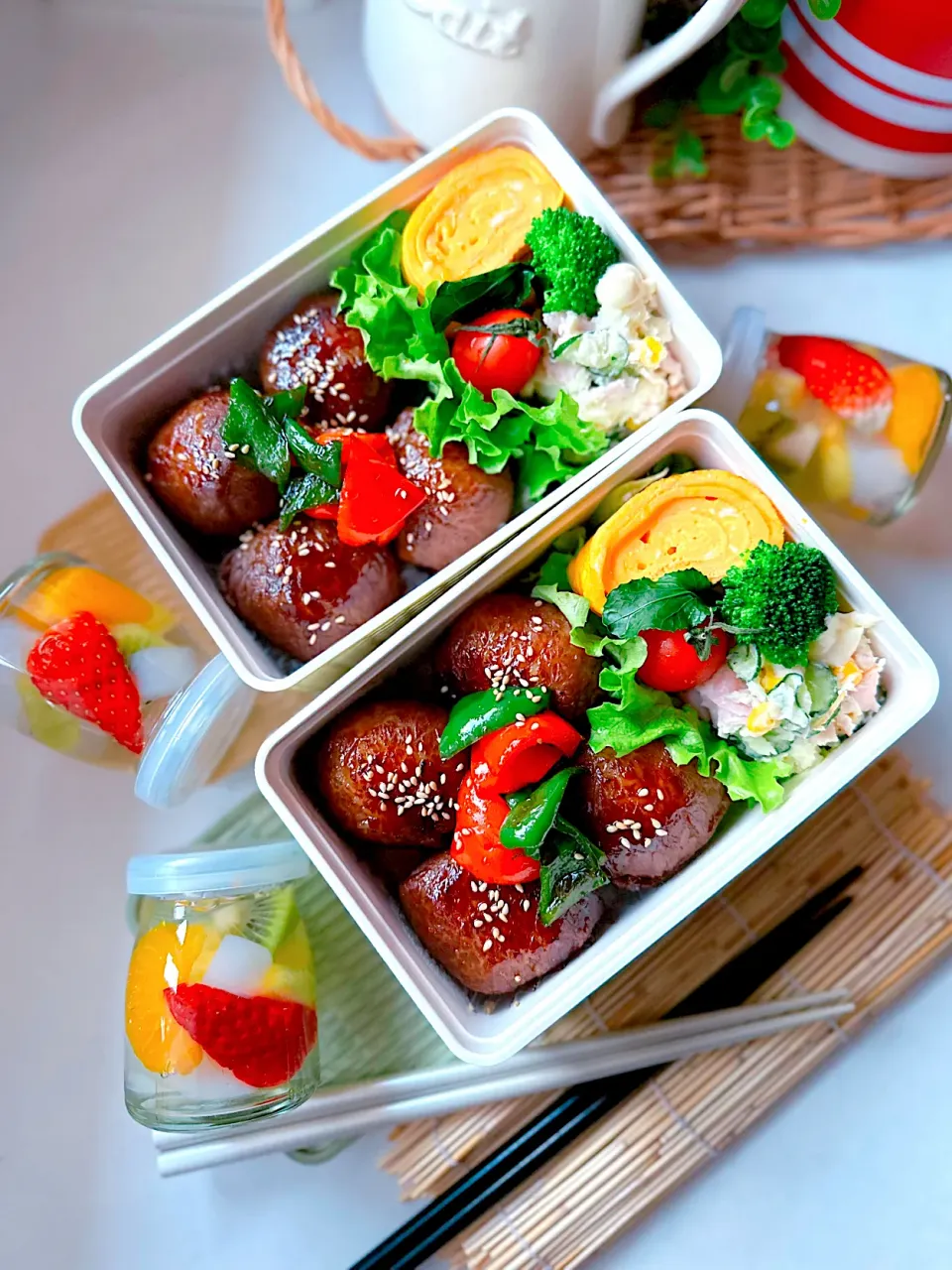 肉巻きおむすび弁当|satomiさん