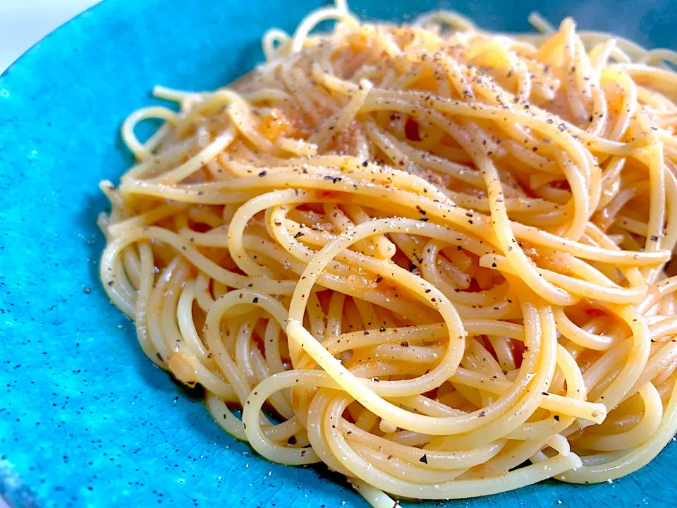 カニとトマトのクリームソースパスタ。|yukiさん