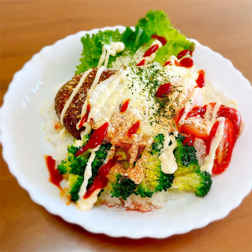 Snapdishの料理写真:ロコモコ丼|teritamagoさん