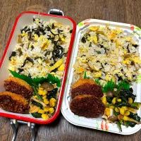 Snapdishの料理写真:娘＆自分弁当♪22.12.16|れもんてぃさん