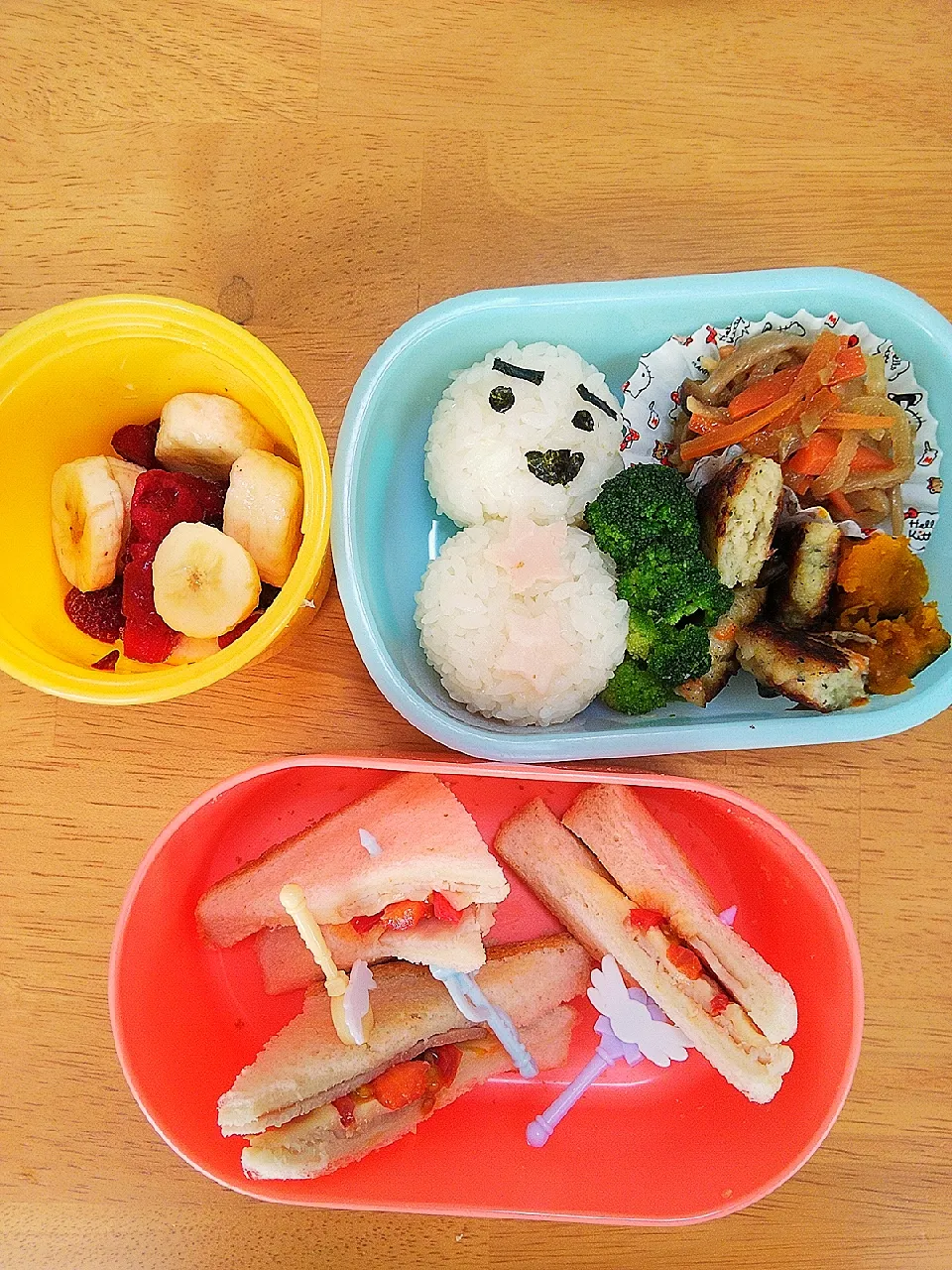 Snapdishの料理写真:雪だるま弁当|goldenapple6783さん