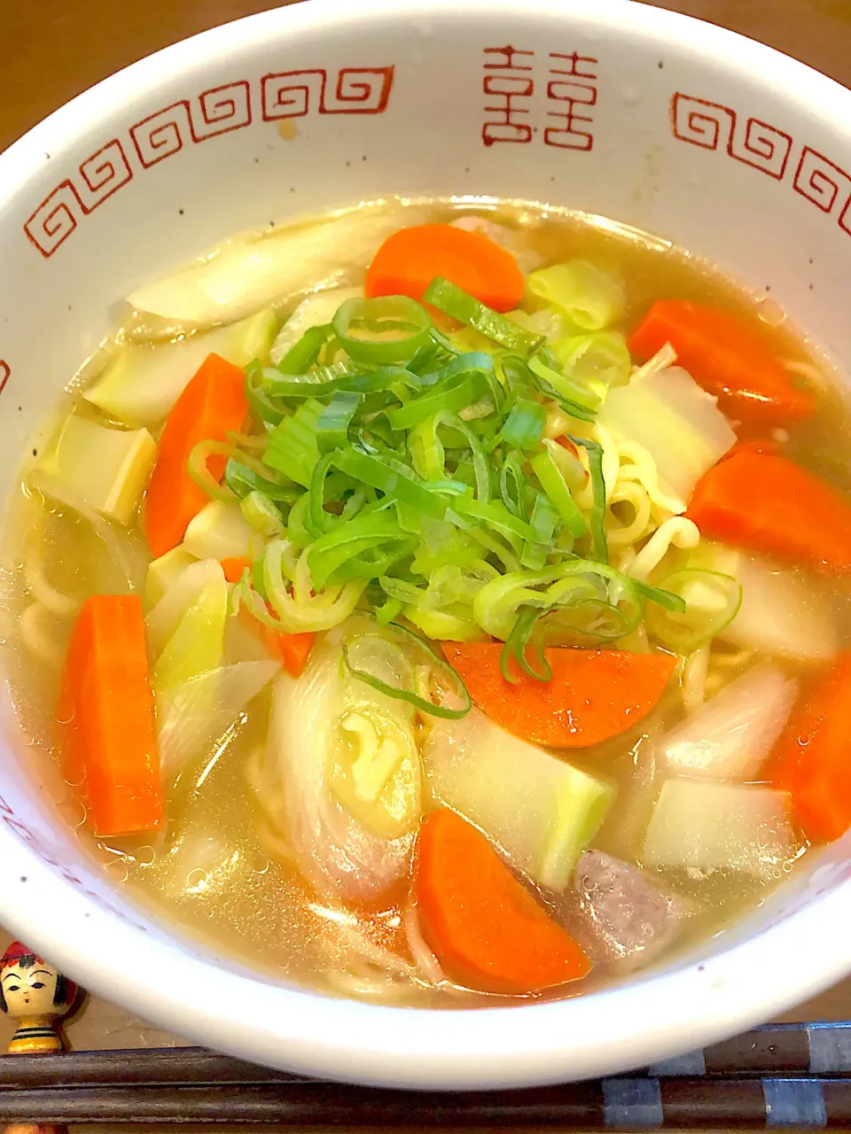 Snapdishの料理写真:ラーメンネギだくにんじんマシマシ|masaさん