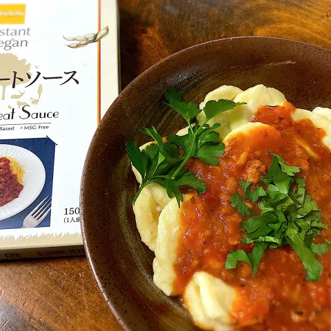 「インスタントヴィーガン　ベジミートソース」を使ってみたSnapdishの料理・レシピ写真:ベジミートニョッキ