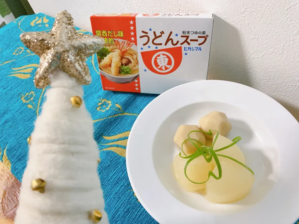 Snapdishの料理写真:❤️まーくん亭❤️大根と里芋も白煮🎄|kuririnさん