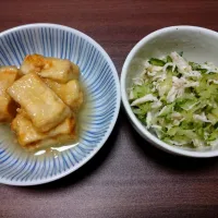 揚げ出し豆腐ときゅうりの酢の物|Mさん