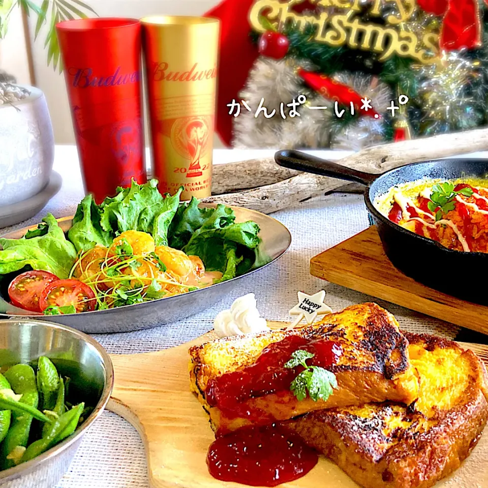 キャンプでクリスマスキャンプ飯🏕✨|yukipei88さん