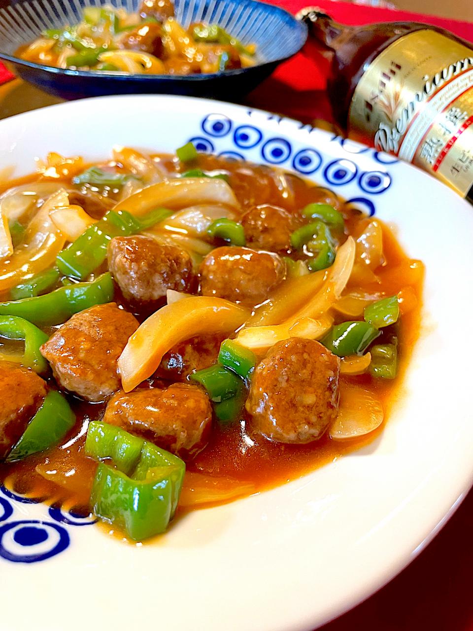 にゃんぺこさんの料理 アレンジ中華🇨🇳ミートボールで酢豚風
